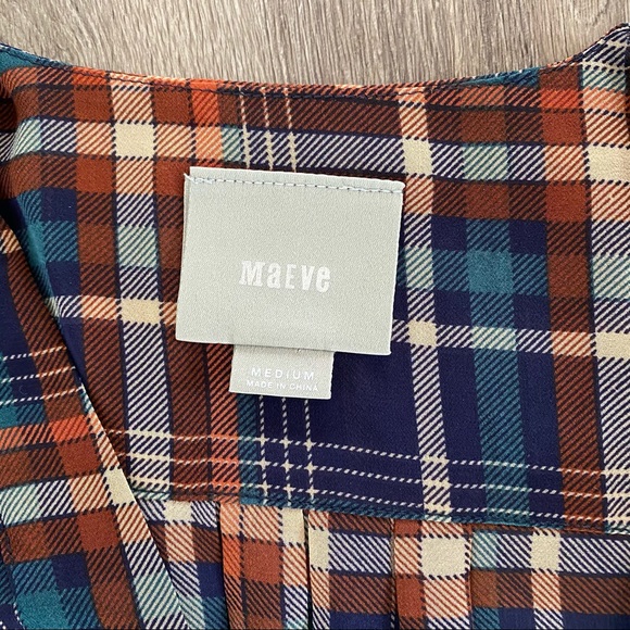 Anthropologie Maeve plaid blouse Med - MOVING SALE - Picture 5 of 5
